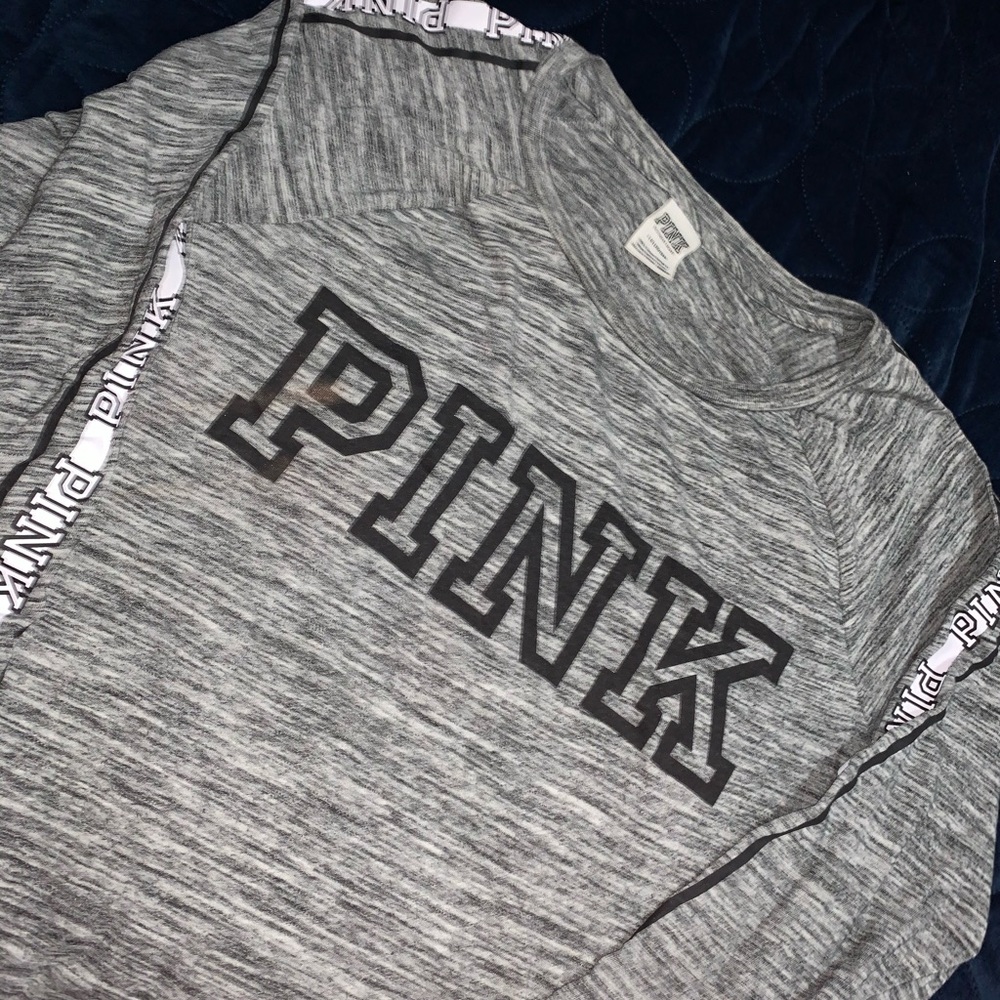 Gray PINK shirt.